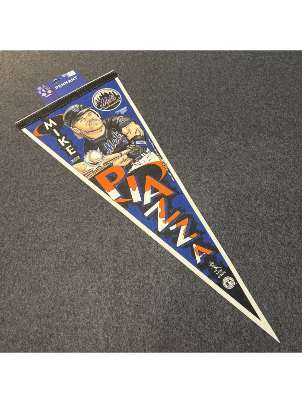 Mike Piazza New York Mets Pennant NY MLB Full Size Vintage 2001 Wincraft NWT